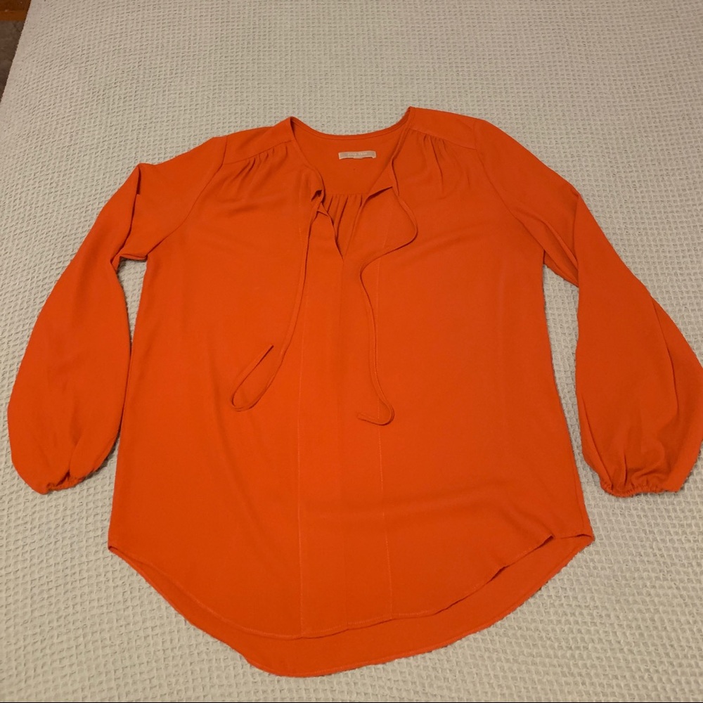 Joan Vass Blouse Burnt Orange size L